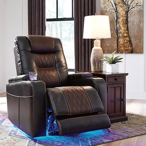 Composer power shop recliner brown