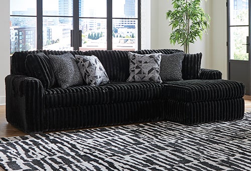 Signature Design by Ashley 2-Piece Midnight-Madness Sectional with